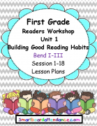 Readers Workshop Unit 1 Building Good Reading Habits Grade 1 Lesson Plan Bundle